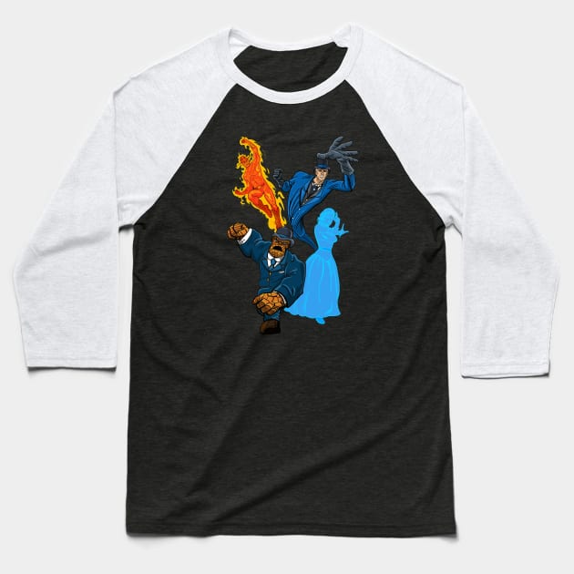 Old West Fantastic Four Baseball T-Shirt by blakely737